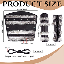 Viking PU Leather Cord Bracelets&nbsp;AJEW-WH0596-737