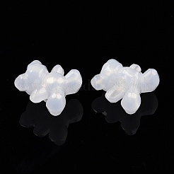 Opaque Acrylic with Glitter Powder Beads&nbsp;X-SACR-G024-05