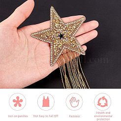 Sparkling Rhinestone Hotfix Rhinestone Iron on Patches&nbsp;DIY-FG0001-39