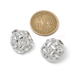304 Stainless Steel Oval Stud Earrings&nbsp;EJEW-B108-09P