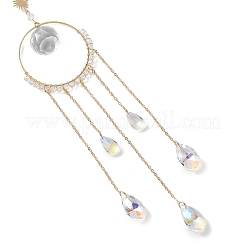 Tree of Life Gemstone Chip Beads & Glass Suncatcher&nbsp;HJEW-TA00481