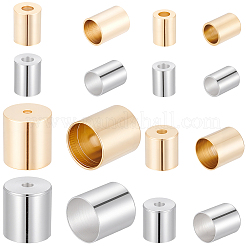 80Pcs 8 Styles Brass Cord Ends&nbsp;KK-CN0003-46