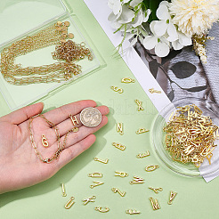 DIY Letter Charm Bracelets Making Kits&nbsp;DIY-BM0001-26