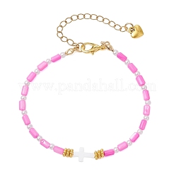 Natural Freshwater Shell Dyed Beaded Bracelets for Women&nbsp;BJEW-JB13405