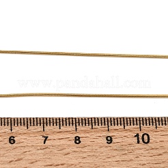 0.9MM Unisex 304 Stainless Steel Round Snake Chain Necklaces&nbsp;NJEW-P356-04G