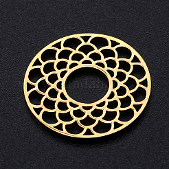 201 Stainless Steel Filigree Joiners Links&nbsp;STAS-S105-JN918-2