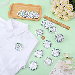 24Pcs 4 Styles Flat Round Iron Brooches for Wedding&nbsp;JEWB-FG0001-79