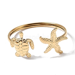 304 Stainless Steel Cuff Bangles&nbsp;BJEW-L719-03A-G