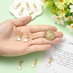 10Pcs Alloy Enamel Pendant Decorations&nbsp;HJEW-YW00355