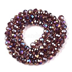 Electroplate Glass Beads Strands&nbsp;X-EGLA-A044-T6mm-B13
