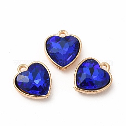Faceted Glass Rhinestone Pendants&nbsp;GLAA-I051-B17
