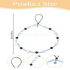 1Pc Star PVC Bead Mobile Straps for Women&nbsp;AJEW-LP0005-78