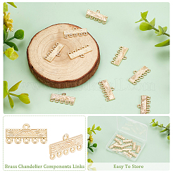 12Pcs Brass Chandelier Components Links&nbsp;KK-BC0013-38B