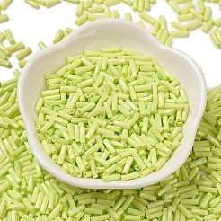 Baking Paint Glass Twist Bugle Beads&nbsp;SEED-C004-02E