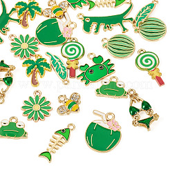 24Pcs 12 Styles Alloy Enamel Pendants&nbsp;ENAM-TA0009-07