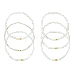Glass Seed Beaded Stretch Bracelet Sets&nbsp;BJEW-MZ00101-02