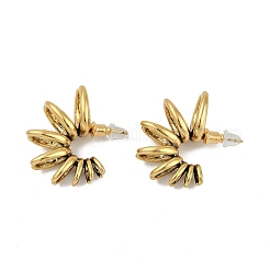 Brass Nuggets Stud Earrings&nbsp;EJEW-Q391-06AG