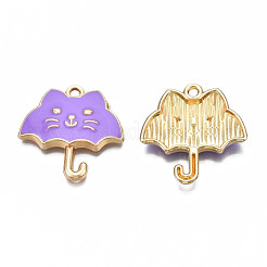Rack Plating Alloy Enamel Pendants&nbsp;ENAM-T011-191C