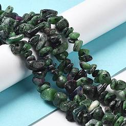 Natural Ruby in Zoisite Beads Strands&nbsp;G-M205-90