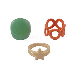 Zinc Alloy Finger Rings Set&nbsp;WG21422-01