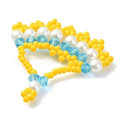 Glass Seed Beaded Pendants&nbsp;PALLOY-MZ01415-02