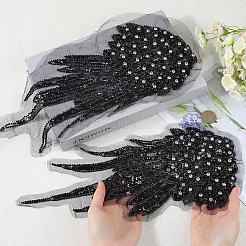 2Pcs 2 Styles Polyester Embroidery Sew on Appliques&nbsp;DIY-CY0001-02B-03