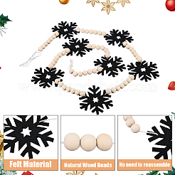 Christmas Felt Hanging Banners Flags&nbsp;AJEW-WH20064-99C