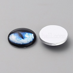 Glass Cabochons&nbsp;LS-GLAA-WH0033-75F-08