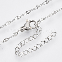 304 Stainless Steel Cable Chains Necklace&nbsp;STAS-T053-01P-NF