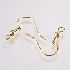Brass Earring Hooks&nbsp;KK-F737-42G-RS