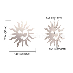 201 Stainless Steel Filigree Pendants&nbsp;STAS-CJ0001-206