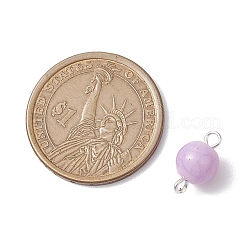 Opaque Crackle Glass Connector Charms&nbsp;PALLOY-JF02852