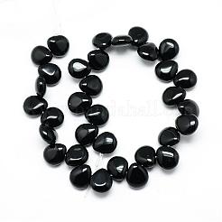 Natural Black Stone Beads Strands&nbsp;G-T005-01