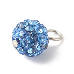 Polymer Clay Rhinestone Pendants&nbsp;PALLOY-JF01329