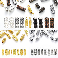 50Pcs 5 Styles Brass Screw Clasps&nbsp;KK-YW0002-44