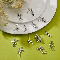 60Pcs 10 Style Tibetan Style Alloy Pendants&nbsp;FIND-SC0003-69