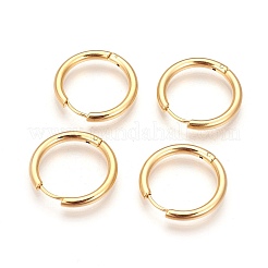 Ion Plating(IP) 304 Stainless Steel Hoop Earrings&nbsp;EJEW-P177-G-22