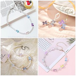 100Pcs Electroplate Transparent Glass Bead&nbsp;EGLA-CJ0001-21