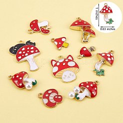 20Pcs 10 Style Alloy Enamel Pendants&nbsp;ENAM-SZ0002-28