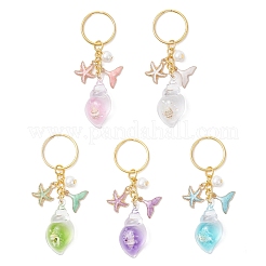 5Pcs Luminous Transparent Acrylic Keychains&nbsp;KEYC-JKC01357