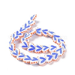 Heart Handmade Lampwork Beads Strands&nbsp;LAMP-G150-01A