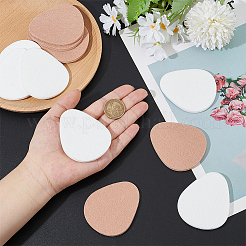 48Pcs 2 Colors Teardrop Self-adhesive Felt Shoe Sole Grips&nbsp;DIY-WR0005-17