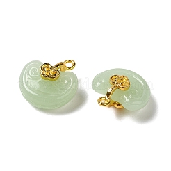 Imitation Jade Glass Pendants&nbsp;GLAA-K065-03G