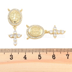 Brass Pave Cubic Zirconia Pendants&nbsp;KK-U009-09C-G