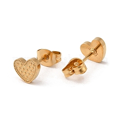 Ion Plating(IP) 304 Stainless Steel Stud Earrings&nbsp;EJEW-Q783-01G