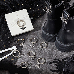 12Pcs 6 Styles Bat Alloy Shoes Charms&nbsp;HJEW-PH01975