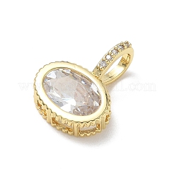 Brass Pave Cubic Zirconia Pendants&nbsp;CU-CBA6980-07G-D