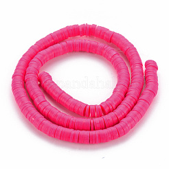 Handmade Polymer Clay Bead Strands&nbsp;CLAY-T002-6mm-49
