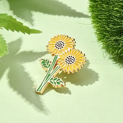 Sunflower Enamel Pins&nbsp;JEWB-P045-02B-G