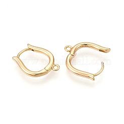 Brass Hoop Earring Finding&nbsp;KK-N261-57G